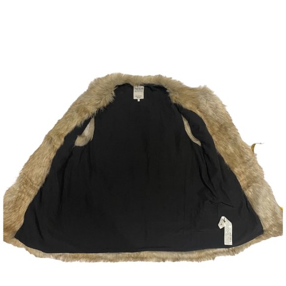 Zara Vest Faux Fur Tan Light Brown - Medium - Picture 6 of 8